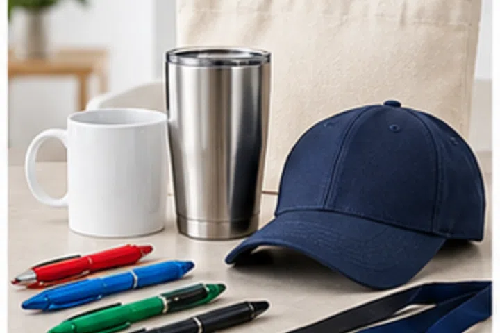 Original representative commercial visual for Logo Merchandise for Promotianal Products.