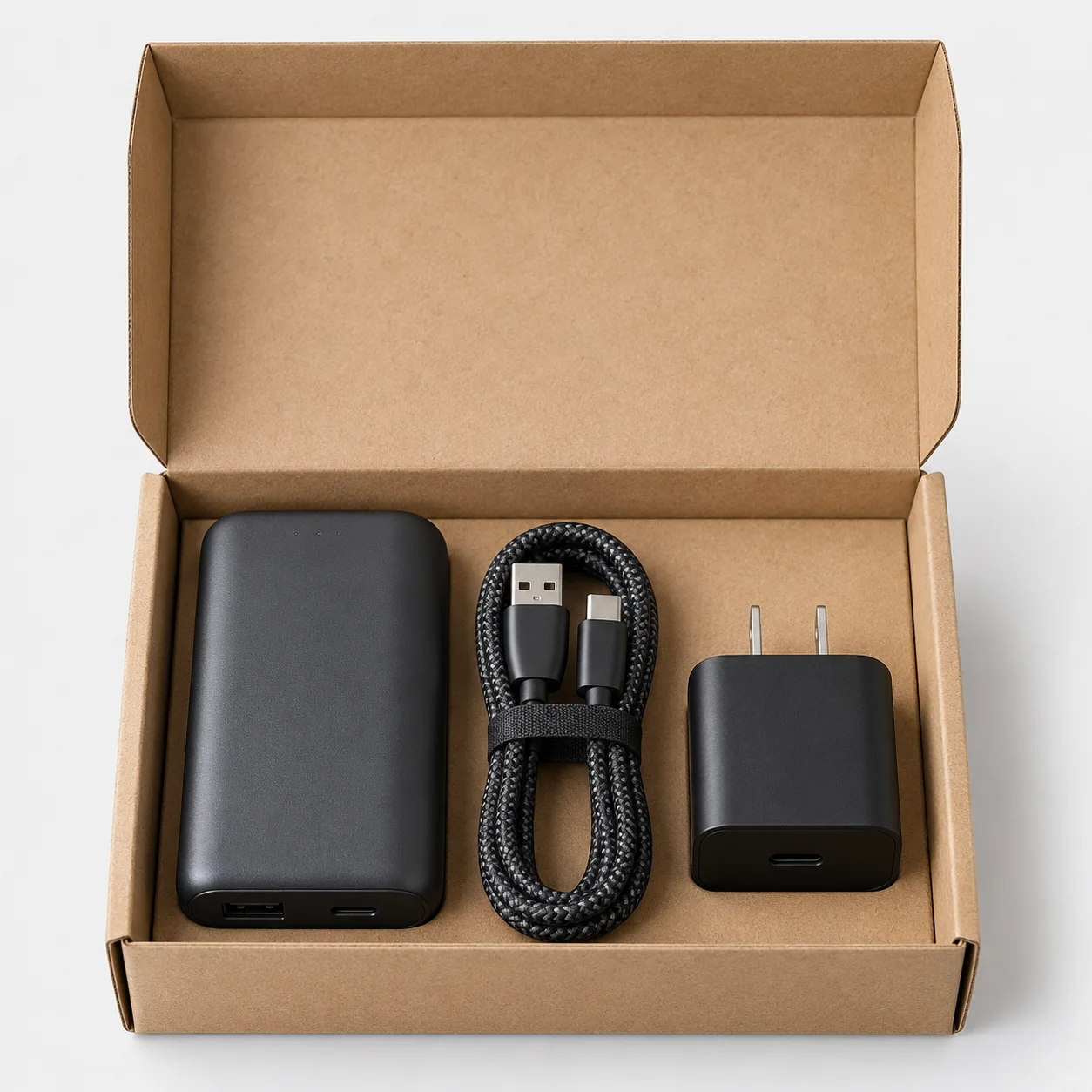 USB Charging Gift Set representative commercial product sample